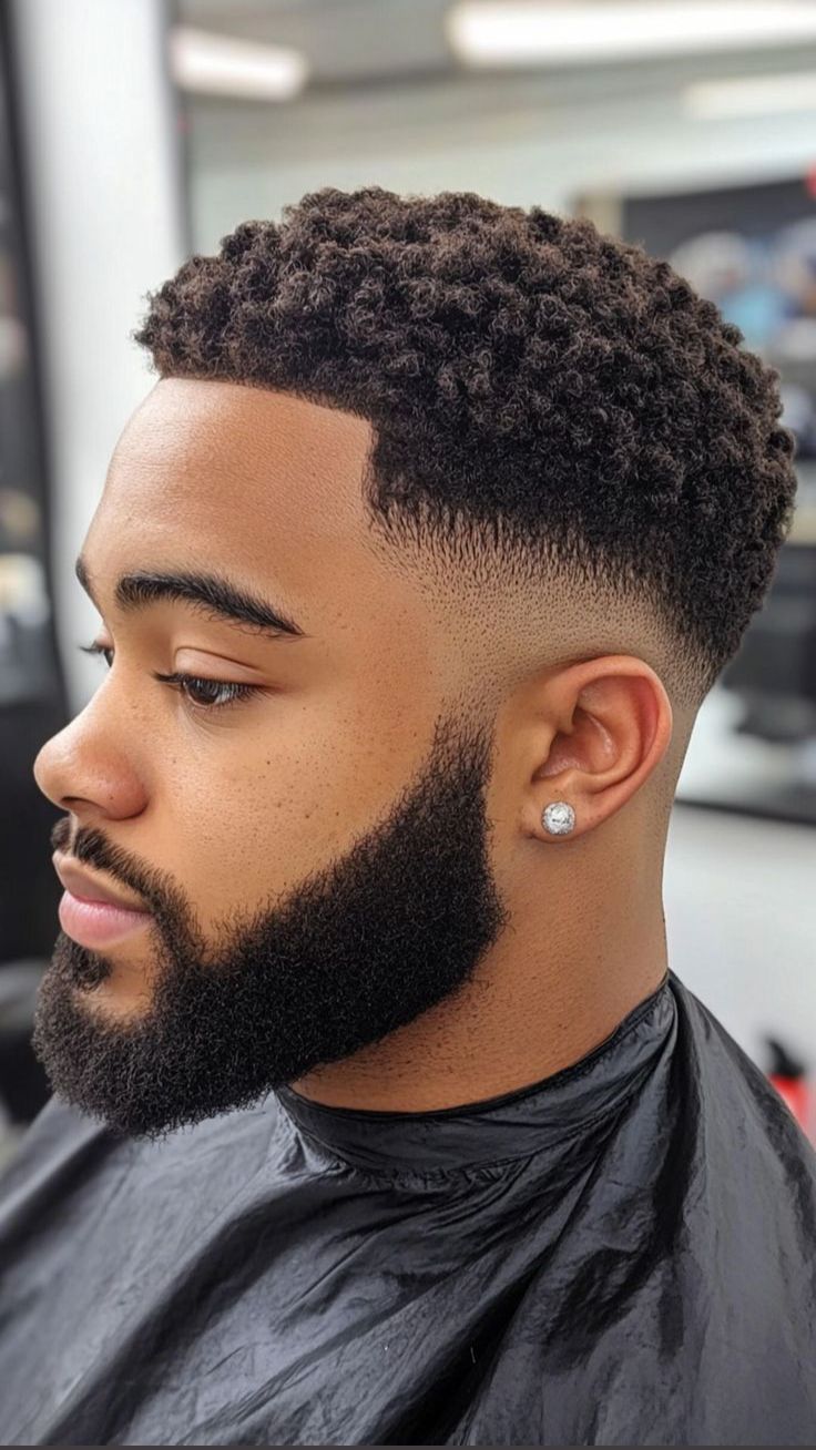 Detailed beard fade style for a modern gentleman